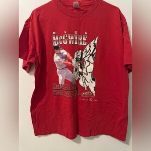 Vintage 1998 Mark McGwire St Louis Cardinals Home Run Record Shirt XL